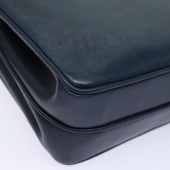 GUCCI Hand Bag Leather Navy Auth 84810 - Picture 15 of 16